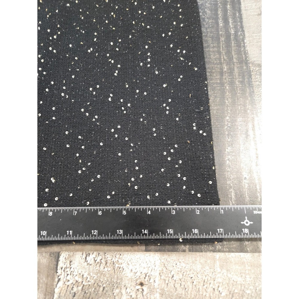 St John Couture Black Sequin Santana Knit Hand Beaded Dress Size 2 Made in USA - Picture 15 of 16